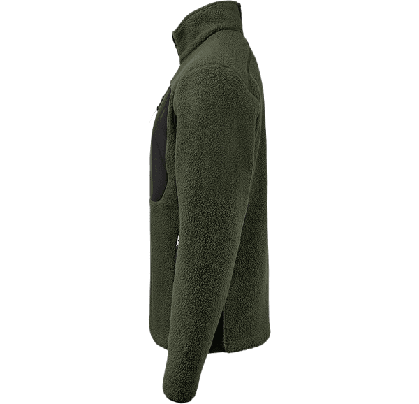 Zoom bild av Pile fleece jacket, green/black