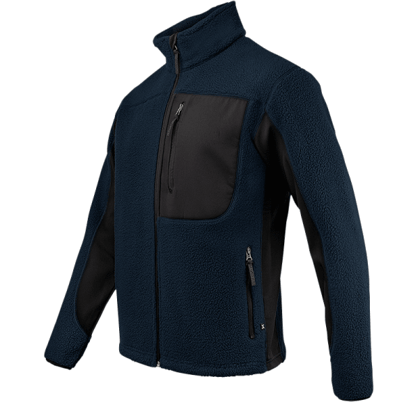 Zoom bild av Pile fleece jacket, navy/black