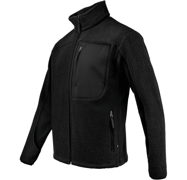 Zoom bild av Pile fleece jacket, black