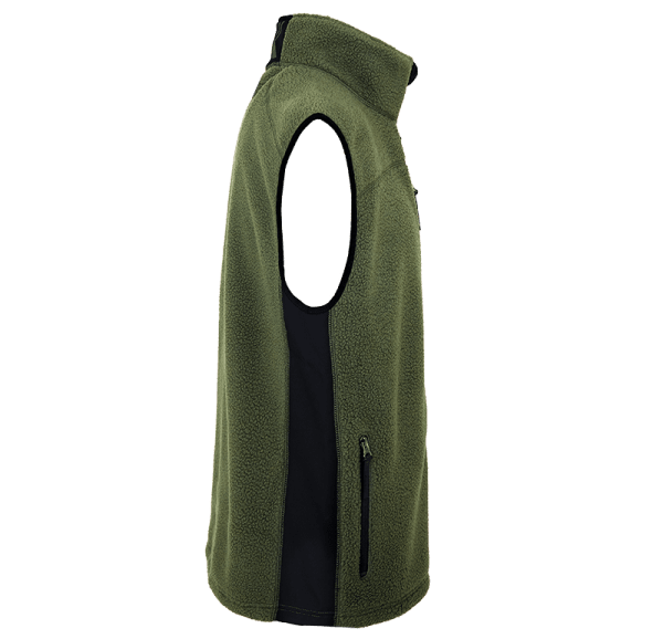 Zoom bild av Pile Fleece Vest, green/black