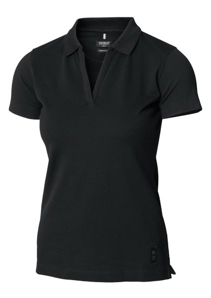 Zoom bild av Woman Stretch deluxe V-neck polo, black