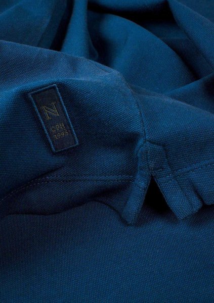 Zoom bild av Woman Stretch deluxe V-neck polo, indigo