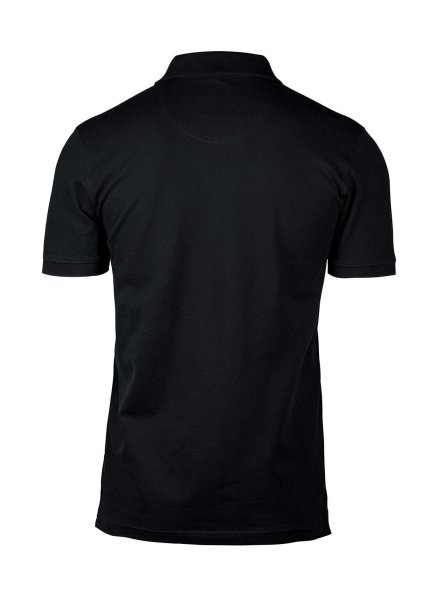 Zoom bild av Stretch deluxe V-neck polo, black