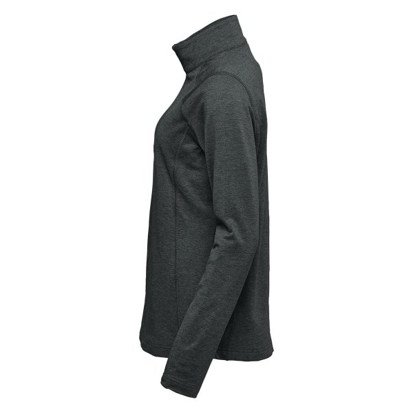 Zoom bild av Women's Treeline Performance 1/4 Zip Pullover, black heather