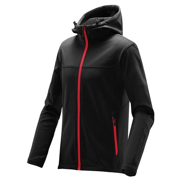 Zoom bild av Men's Orbiter Softshell Hoody, black/red