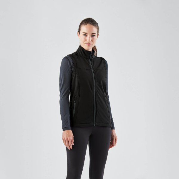 Zoom bild av Women's Orbiter Softshell Vest, black/dolphin
