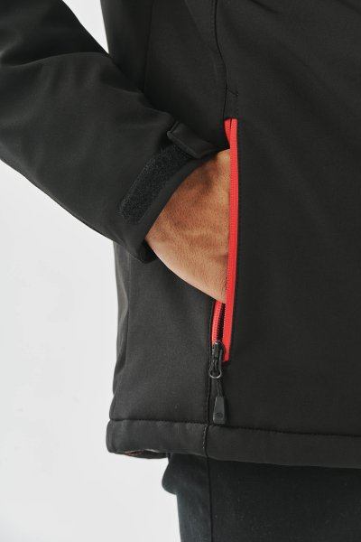 Zoom bild av Men's Orbiter Insulated Softshell, black/red