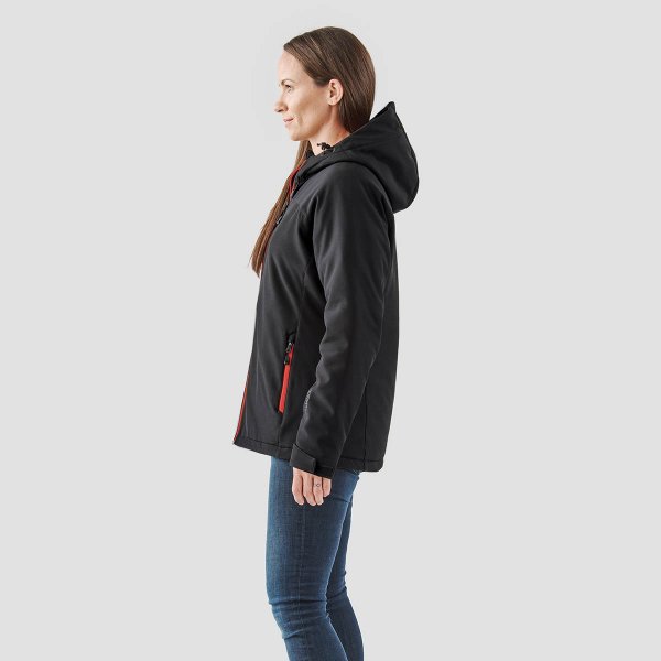 Zoom bild av Women's Orbiter Insulated Softshell, black/red