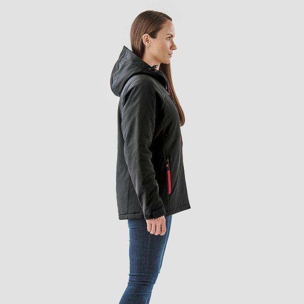 Zoom bild av Women's Orbiter Insulated Softshell, black/red