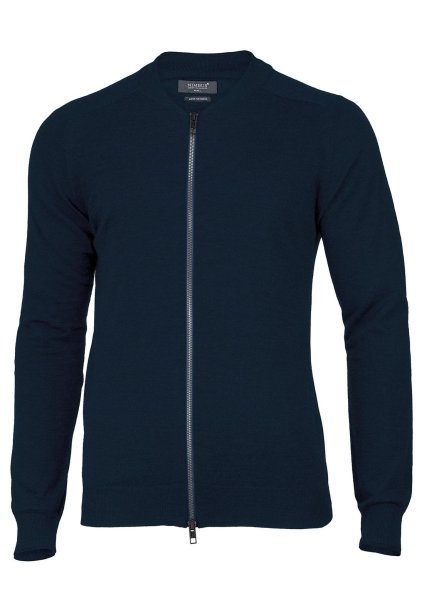 Zoom bild av Luxurious merino blend cardigan, navy