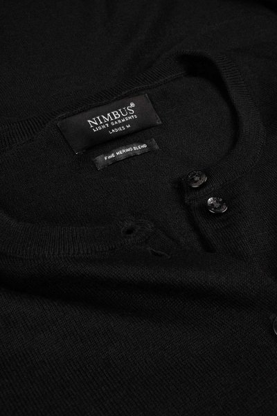 Zoom bild av Woman luxurious merino blend cardigan, black