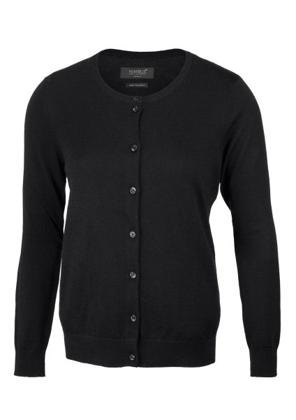 Zoom bild av Woman luxurious merino blend cardigan, black
