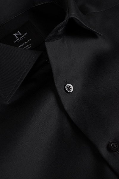 Zoom bild av Super non-iron business shirt modern fit, black