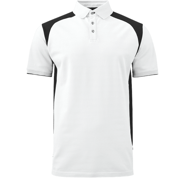 Zoom bild av Stretch Pique Shirt, white/black