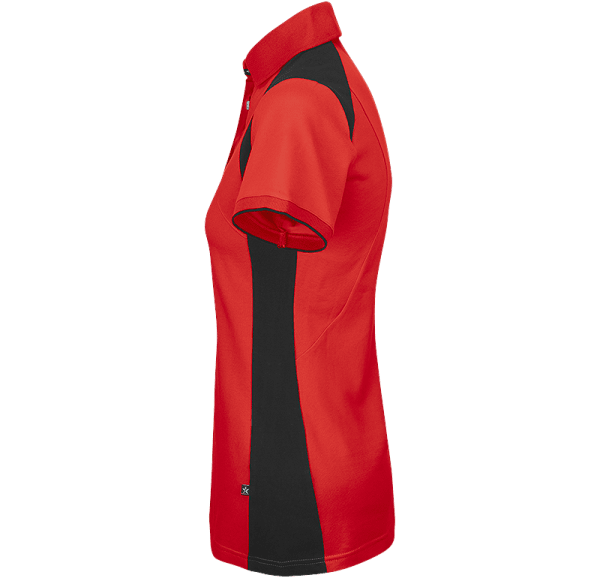 Zoom bild av Womens Stretch Pique Shirt, red/black