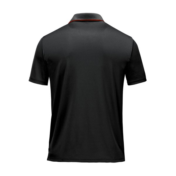 Zoom bild av Men's Monterey S/S Piped Polo, black/red