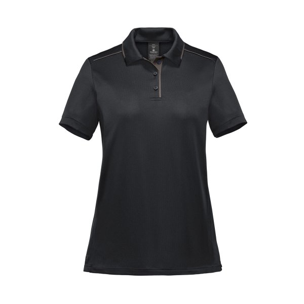 Zoom bild av Women's Monterey S/S Piped Polo, black/granite