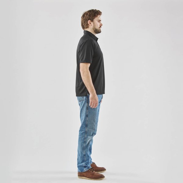 Zoom bild av Men's Treeline Performance Short Sleeve Polo, black