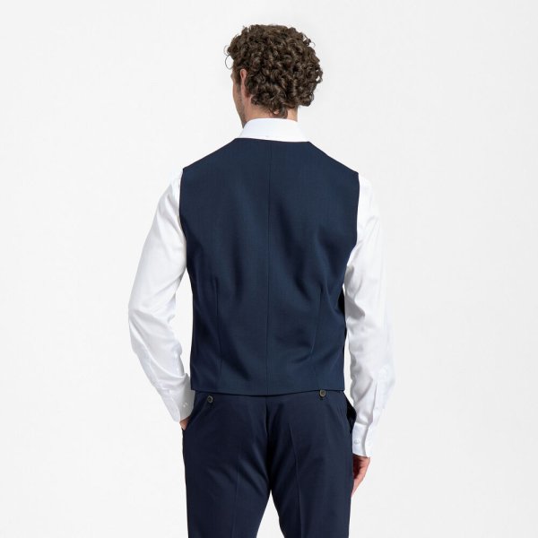Zoom bild av Traveller mens waistcoat modern fit, dark blue
