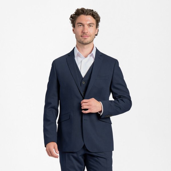 Zoom bild av Traveller mens blazer modern fit, dark blue