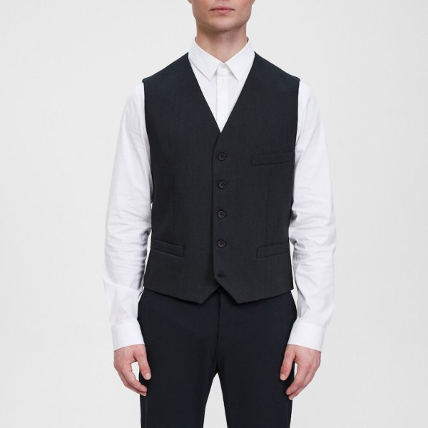 Zoom bild av Traveller mens waistcoat modern fit, charcoal