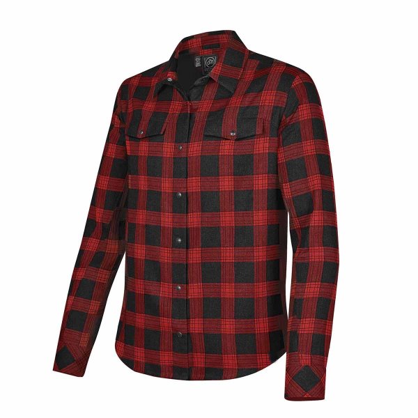 Zoom bild av Men's Logan Snap Front Shirt, red/black