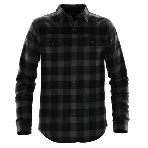 Zoom bild av Men's Logan Snap Front Shirt, carbon plaid