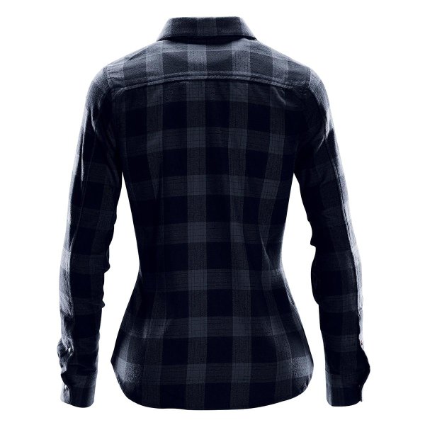 Zoom bild av Women's Logan Snap Front Shirt, navy plaid