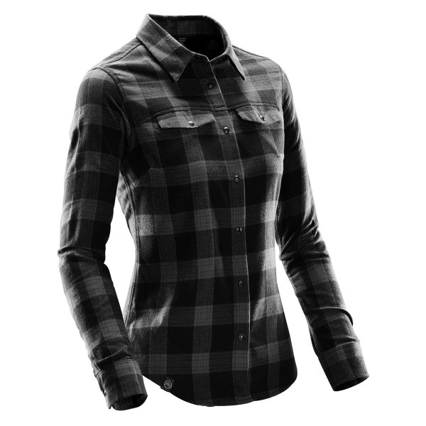Zoom bild av Women's Logan Snap Front Shirt, carbon plaid