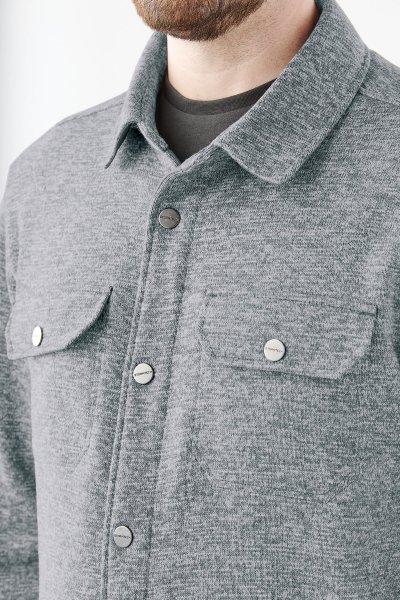 Zoom bild av Avalante Fleece Shacket, granite heather