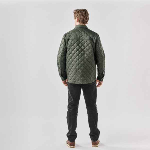 Zoom bild av Men's Tundra Quilted Shacket, cypress