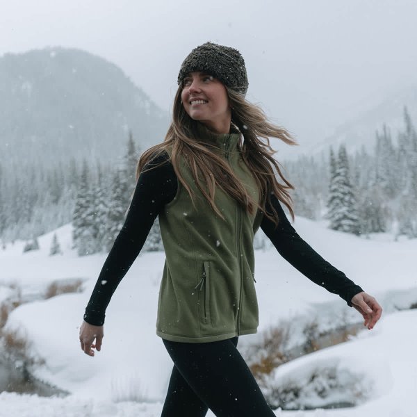 Zoom bild av Women's Montauk Fleece Vest, sage green