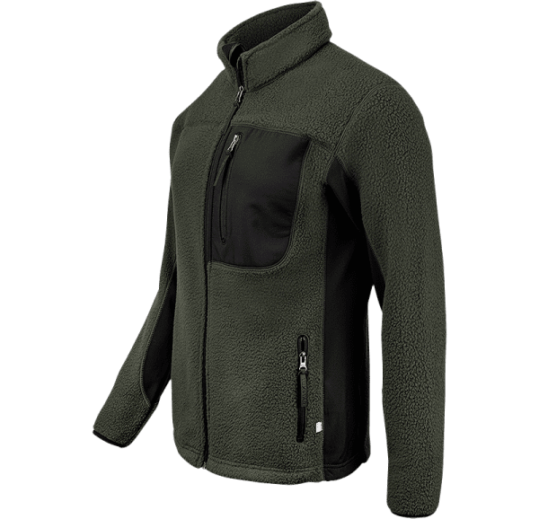 Zoom bild av Womens pile fleece jacket, green/black