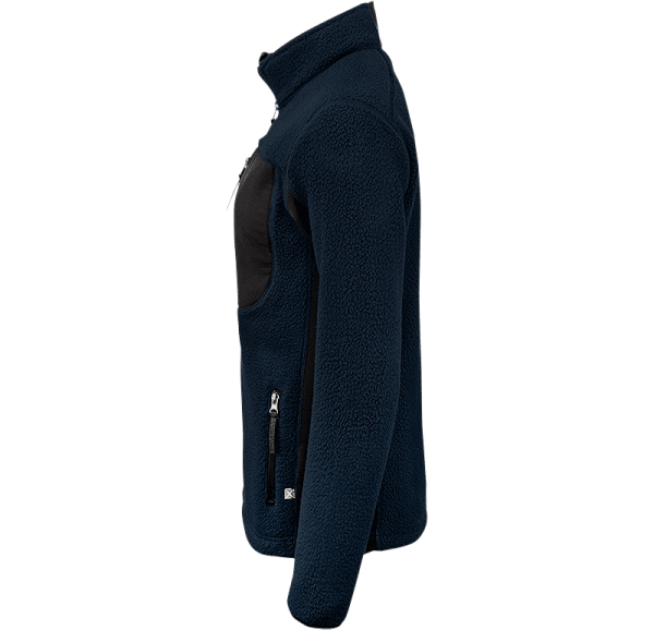 Zoom bild av Womens pile fleece jacket, navy/black